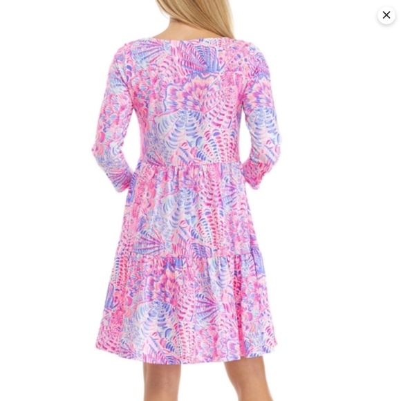 Lilly Pulitzer Geanna Swing Dress SZ Small Raz Berry Sea You Soon - Picture 2 of 7